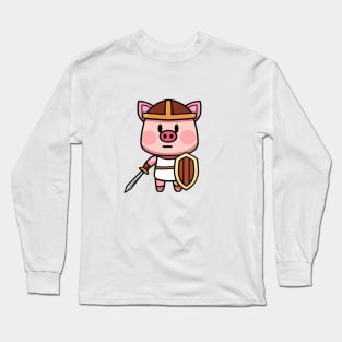 Spartan Pig Long Sleeve T-Shirt